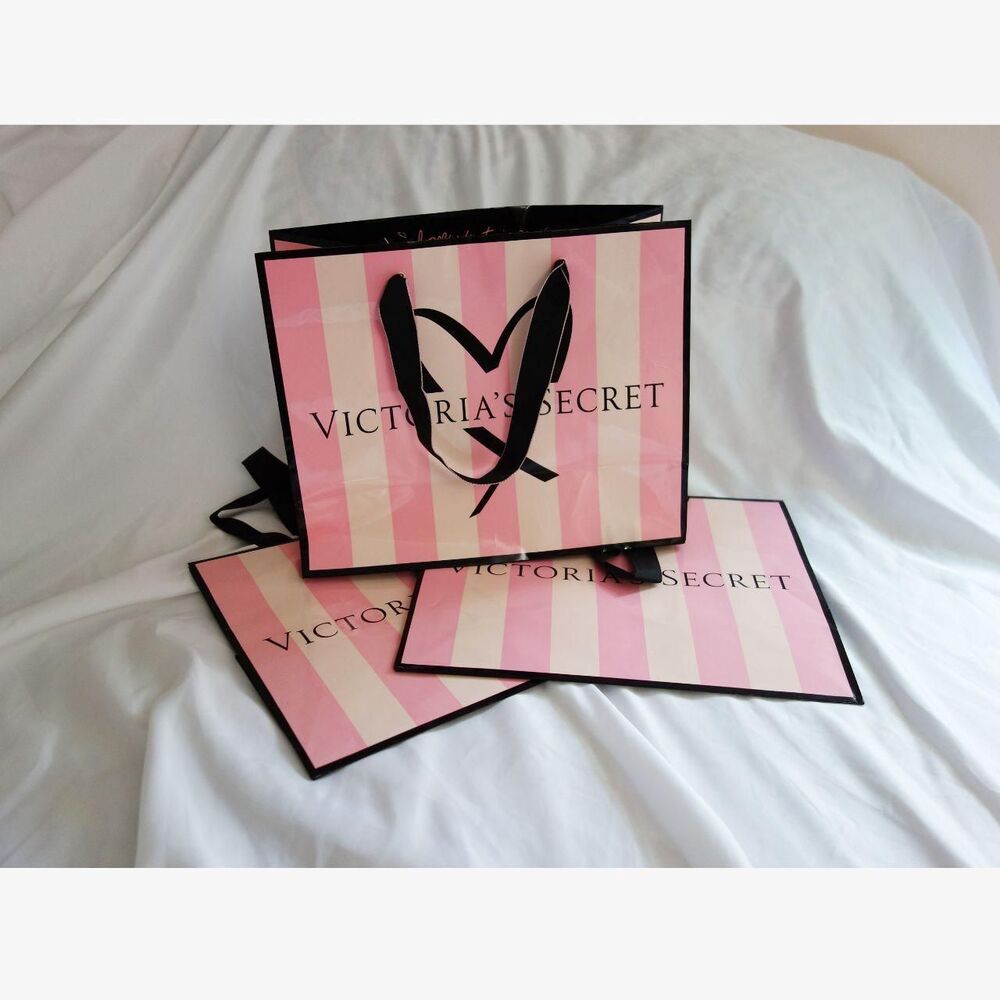 Victoria-s-secret Women's Pink and Black Bag